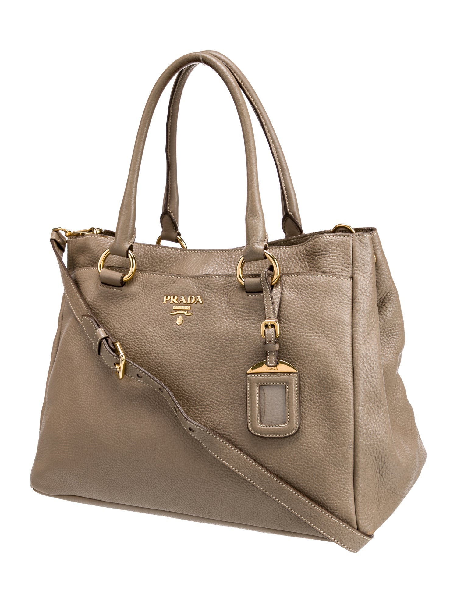 Prada Vitello Daino Leather Shoulder Bag